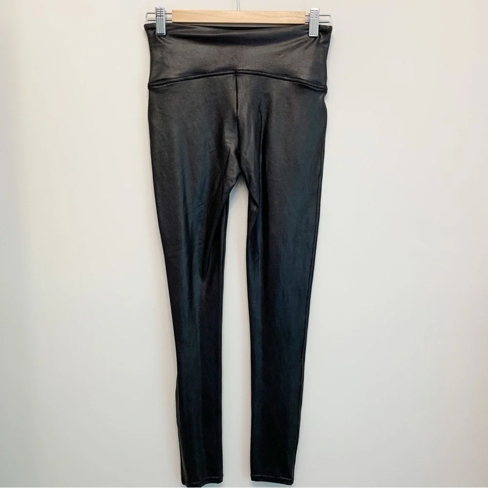 Spanx Faux Leather Legging Medium Black